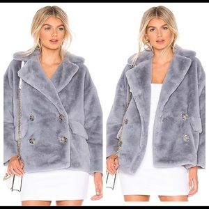 Free People Katy Faux Fur Jacket Small